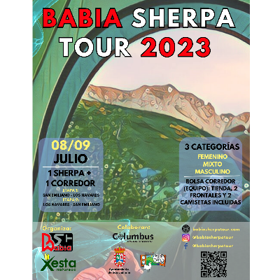 Poster for event Babia Sherpa Tour 2023