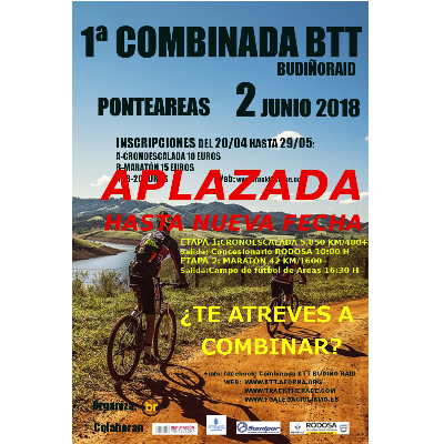 Poster for event 1ª Combinada BTT BudiñoRaid 2018 (APLAZADA PARA SETEMBRO!!)