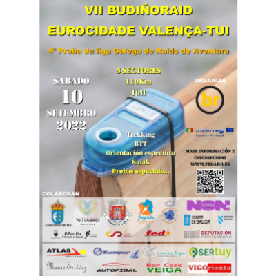 Cartel del evento 7º Budiño Raid Eurocidade Tui - Valença 2022