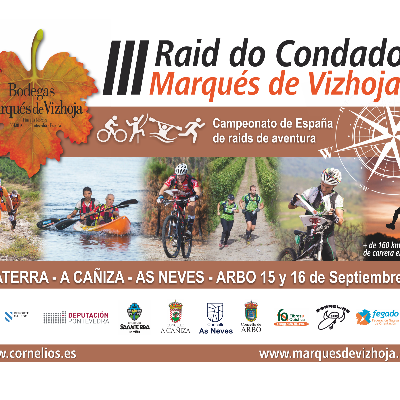 Cartel del evento III Raid do Condado - Marqués de Vizhoja 2018 (Campeonato de España de Raids de Aventura)