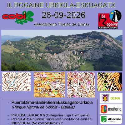 Poster for event II. Urkiola-Eskuagatx Rogainea