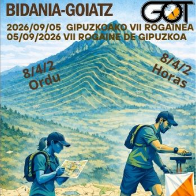 Cartel del evento Bidania-Ernio Rogaine