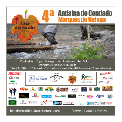 Cartel del evento 4ª Andaina do Condado Marqués de Vizhoja 2019