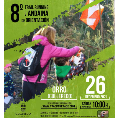 Cartel del evento 8º Trail Running e Andaina de Orientacion de Orro