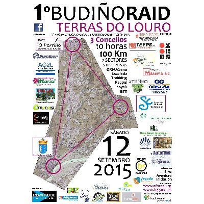 Poster for event 1º BUDIÑORAID_Terras do Louro