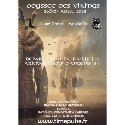 Poster for event ODYSSEE DES VIKINGS 2023