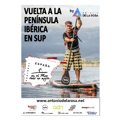 Cartel del evento Vuelta a la península ibérica en SUP by Antonio De La Rosa