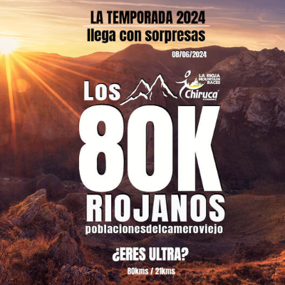 Cartel del evento Los 80K Riojanos