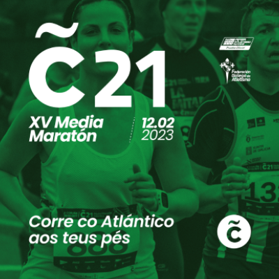 Poster for event XV Media Maratón Coruña 21 2023