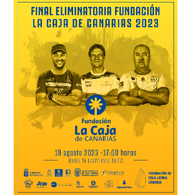 Cartel del evento Final Eliminatorio La Caja de Canarias